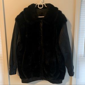 Dubrowsky & Perlbinder Vintage Faux Fur/Leather Jacket